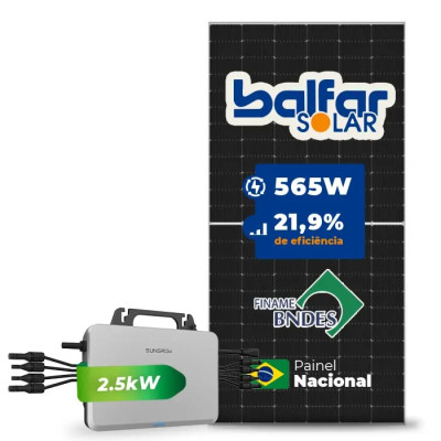 Gerador de Energia Solar Microinversor Sungrow Sem Estrutura - 1