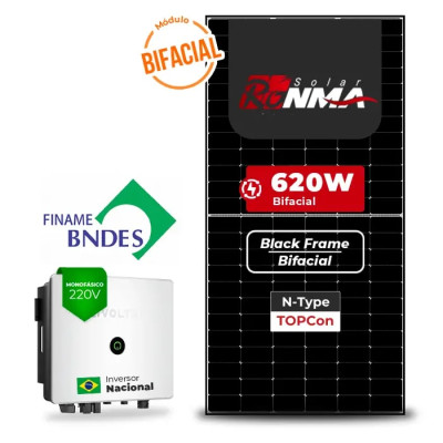 Gerador de Energia Solar On Grid Livoltek Finame Solo Mesa 8 Painéis - 1