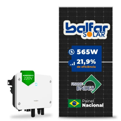Gerador de Energia Solar On Grid Sungrow Telhado Fibro Parafuso Madeira - 1