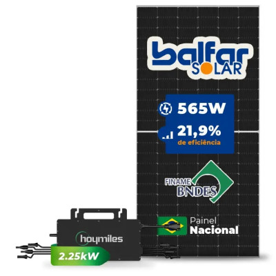 Gerador de Energia Solar Microinversor Hoymiles Telhado Cerâmico Gancho - 1