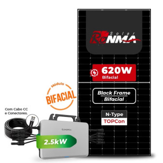 Gerador de Energia Solar Microinversor Sungrow Sem Estrutura - 1