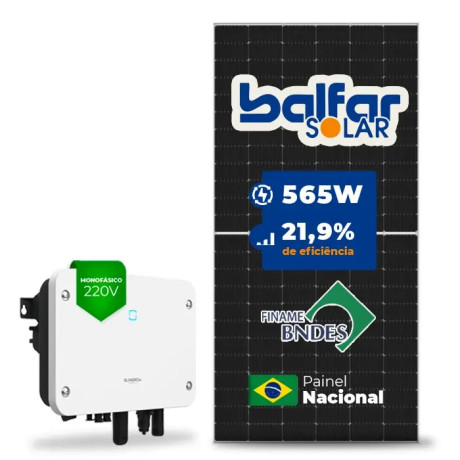 Gerador de Energia Solar On Grid Sungrow Solo Mesa 8 Painéis - 1