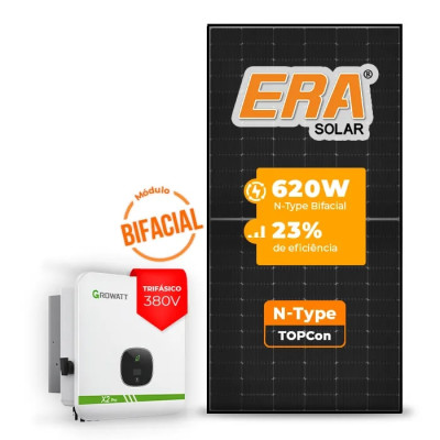 Gerador de Energia Solar On Grid Growatt Solo Mesa 8 Painéis - 1