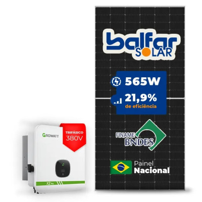 Gerador de Energia Solar On Grid Growatt Sem Estrutura - 1