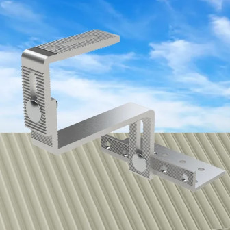 Gerador de Energia Solar Microinversor Growatt Telhado Cerâmico Gancho - 4