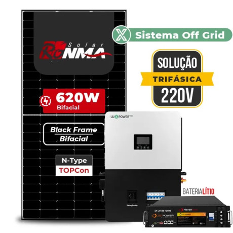 Gerador de Energia Solar Retrofit Luxpower Sem Estrutura - 1