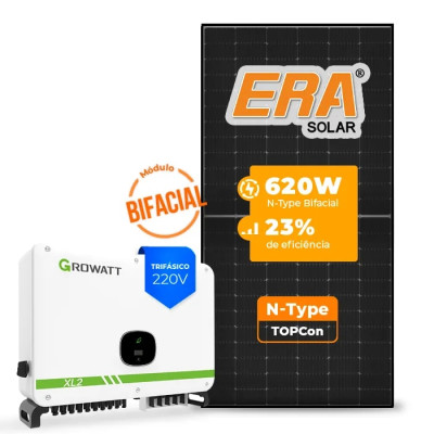 Gerador de Energia Solar On Grid Growatt Sem Estrutura - 1