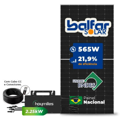 Gerador de Energia Solar Microinversor Sungrow Telhado Fibro Parafuso Madeira - 1