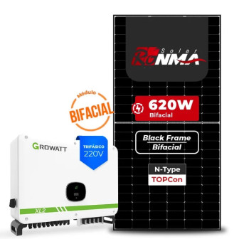 Gerador de Energia Solar On Grid Growatt Sem Estrutura - 1