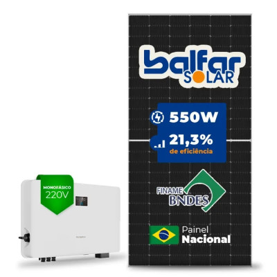 Gerador de Energia Solar On Grid Sungrow Telhado Fibro Parafuso Madeira - 1