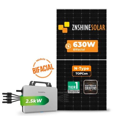 Gerador de Energia Solar Microinversor Sungrow Laje Inclinação - 1