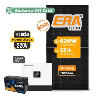 Gerador de Energia Solar Off Grid Interativo Luxpower Sem Estrutura - 1