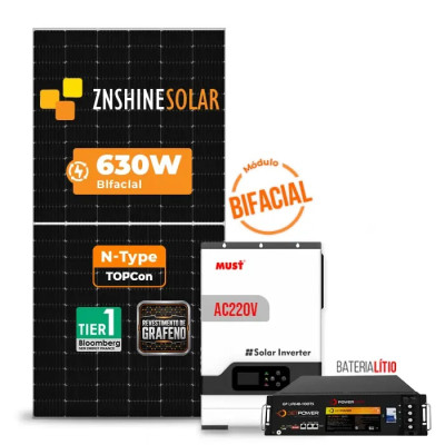 Gerador de Energia Solar Off Grid Interativo Must Sem Estrutura - 1