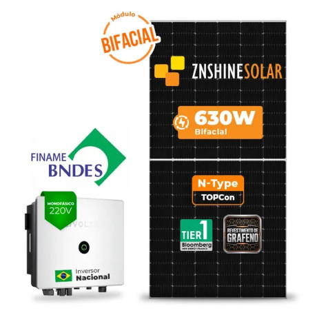 Gerador de Energia Solar On Grid Livoltek Finame Sem Estrutura - 1