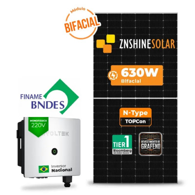 Gerador de Energia Solar On Grid Livoltek Finame Telhado Metálico Mini Trilho - 1