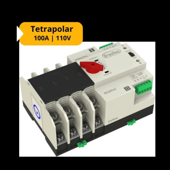 CHAVE DE TRANSFERENCIA AUTOMATICA BRASILTEC 100A 110VA - 1