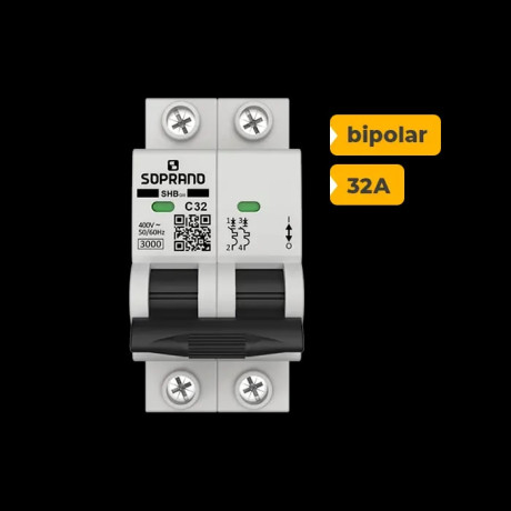 SHB2 GIII-C032A DISJUNTOR SOPRANO BIPOLAR 32A - 1