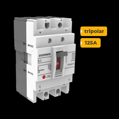 DL100-X - DISJUNTOR SOPRANO CAIXA MOLDADA 125A - 1