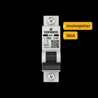 QUADRO CA SOPRANO MONOPOLAR 50A COM DPS 30KA 275V - 3