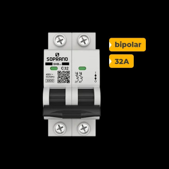 QUADRO CA SOPRANO BIPOLAR 32A COM DPS 30KA 275V - 3