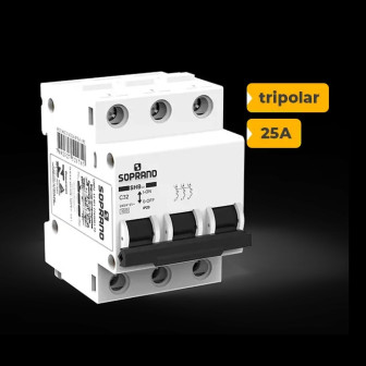QUADRO CA SOPRANO TRIPOLAR 32A COM DPS 30KA 275V - 2