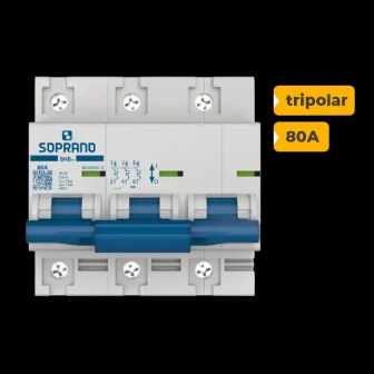 QUADRO CA SOPRANO TRIPOLAR 80A COM DPS 30KA 275V - 2