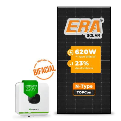 Gerador de Energia Solar On Grid Growatt Sem Estrutura - 1
