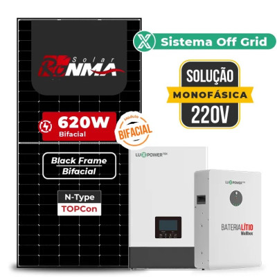 Gerador de Energia Solar Retrofit Luxpower Sem Estrutura - 1