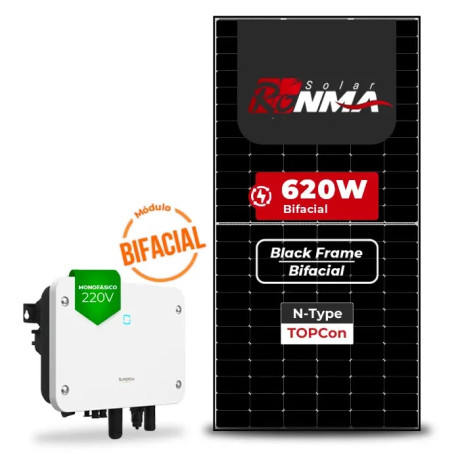 Gerador de Energia Solar On Grid Sungrow Telhado Metálico Mini Trilho - 1