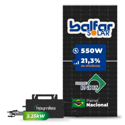 Gerador de Energia Solar Microinversor Hoymiles Telhado Cerâmico Gancho - 1