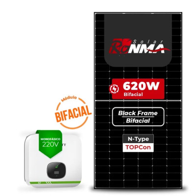 Gerador de Energia Solar On Grid Growatt Telhado Cerâmico Gancho - 1