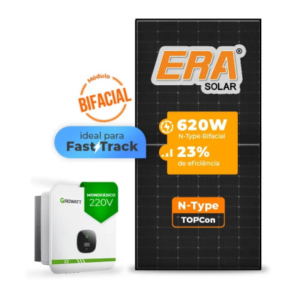 Gerador de Energia Solar On Grid Growatt Laje Inclinação - 1