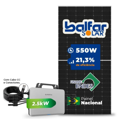 Gerador de Energia Solar Microinversor Sungrow Telhado Cerâmico Gancho - 1
